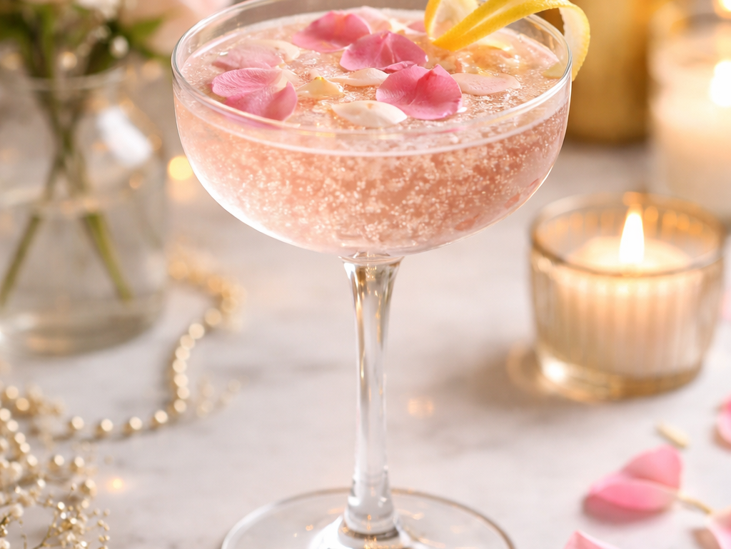 Botanical Rose Mocktail for Refined, Alcohol-Free Celebrations